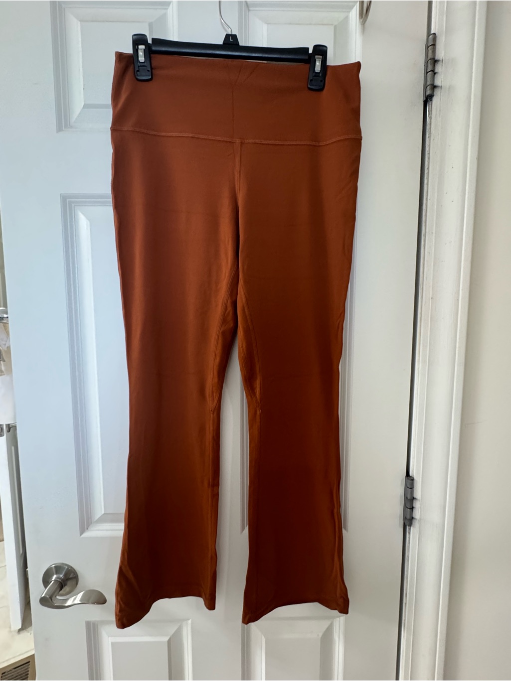 Lululemon Align Groove Flare Rust-Orange High-Waist Leggings